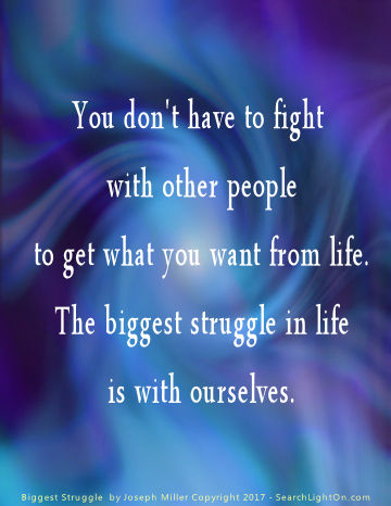 biggest struggle poem
